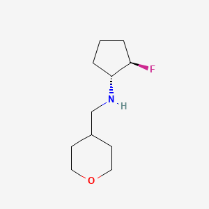 (1R,2R)-2-fluoro-N-[(oxan-4-yl)methyl]cyclopentan-1-amine