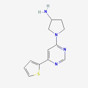 1-[6-(Thiophen-2-yl)pyrimidin-4-yl]pyrrolidin-3-amine