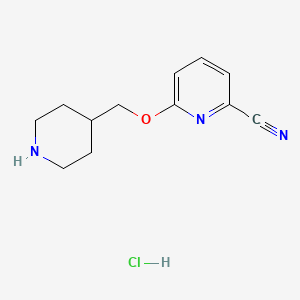 6-[(Piperidin-4-yl)methoxy]pyridine-2-carbonitrile hydrochloride