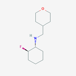 molecular formula C12H22FNO B1485565 (1R,2R)-2-fluoro-N-[(oxan-4-yl)methyl]cyclohexan-1-amine CAS No. 1849464-28-3
