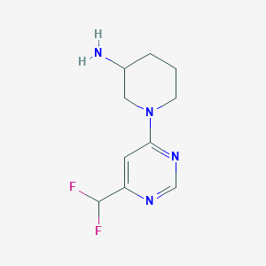1-[6-(Difluoromethyl)pyrimidin-4-yl]piperidin-3-amine