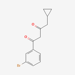 1-(3-Bromophenyl)-4-cyclopropylbutane-1,3-dione