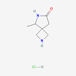 5-Methyl-2,6-diazaspiro[3.4]octan-7-one hydrochloride