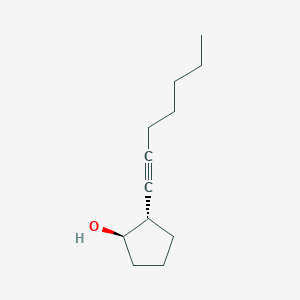 molecular formula C12H20O B1485577 (1R,2S)-2-(庚-1-炔-1-基)环戊烷-1-醇 CAS No. 2165469-78-1
