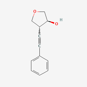 (3S,4R)-4-(2-phenylethynyl)oxolan-3-ol
