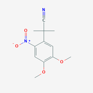 2-(4,5-Dimethoxy-2-nitro-phenyl)-2-methyl-propanenitrile