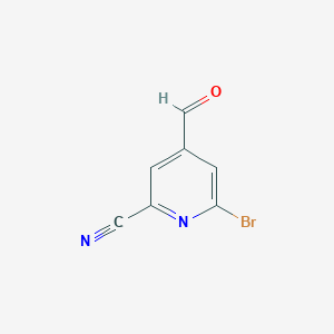 6-Bromo-4-formylpyridine-2-carbonitrile