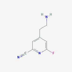 4-(2-Aminoethyl)-6-fluoropyridine-2-carbonitrile