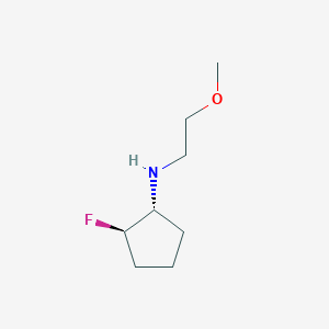 molecular formula C8H16FNO B1485592 (1R,2R)-2-fluoro-N-(2-methoxyethyl)cyclopentan-1-amine CAS No. 2166234-19-9