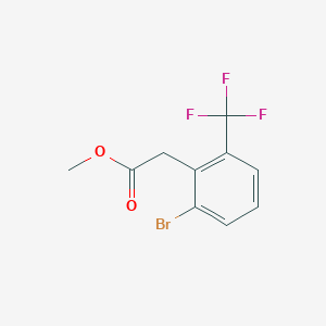 molecular formula C10H8BrF3O2 B14855936 Methyl 2-(2-bromo-6-(trifluoromethyl)phenyl)acetate 