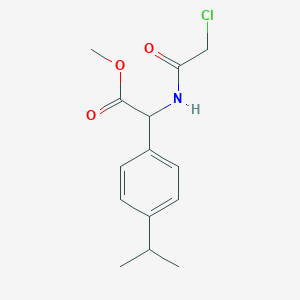 molecular formula C14H18ClNO3 B14855996 Methyl [(chloroacetyl)amino](4-isopropylphenyl)acetate 