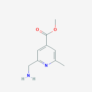 molecular formula C9H12N2O2 B14856026 Methyl 2-(aminomethyl)-6-methylisonicotinate 