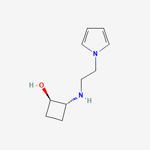 molecular formula C10H16N2O B1485607 trans-2-{[2-(1H-pyrrol-1-yl)ethyl]amino}cyclobutan-1-ol CAS No. 2165773-64-6