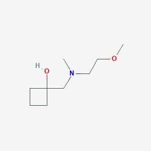 1-{[(2-Methoxyethyl)(methyl)amino]methyl}cyclobutan-1-ol