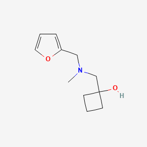1-({[(Furan-2-yl)methyl](methyl)amino}methyl)cyclobutan-1-ol