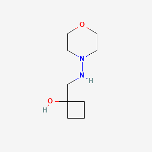 1-{[(Morpholin-4-yl)amino]methyl}cyclobutan-1-ol