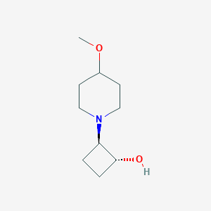 trans-2-(4-Methoxypiperidin-1-yl)cyclobutan-1-ol