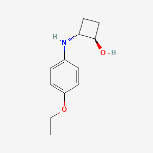 trans-2-[(4-Ethoxyphenyl)amino]cyclobutan-1-ol
