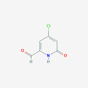 4-Chloro-6-hydroxypicolinaldehyde