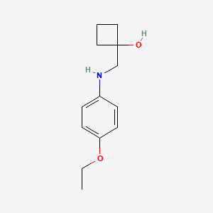 1-{[(4-Ethoxyphenyl)amino]methyl}cyclobutan-1-ol
