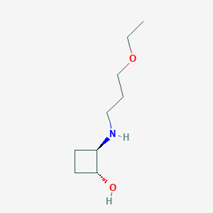 trans-2-[(3-Ethoxypropyl)amino]cyclobutan-1-ol