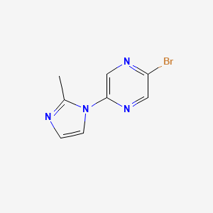 2-Bromo-5-(2-methylimidazol-1-YL)pyrazine