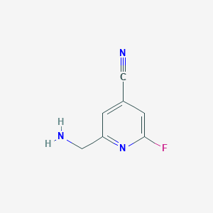 2-(Aminomethyl)-6-fluoroisonicotinonitrile