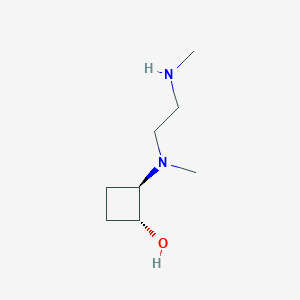 trans-2-{Methyl[2-(methylamino)ethyl]amino}cyclobutan-1-ol
