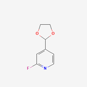 4-(1,3-Dioxolan-2-YL)-2-fluoropyridine