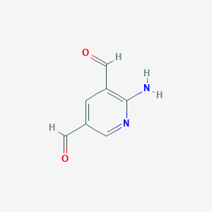 2-Aminopyridine-3,5-dicarbaldehyde