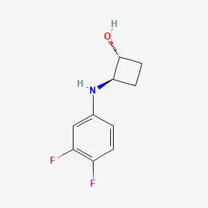 trans-2-[(3,4-Difluorophenyl)amino]cyclobutan-1-ol