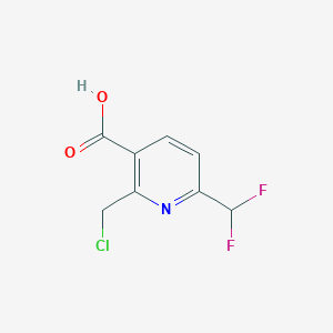 2-(Chloromethyl)-6-(difluoromethyl)pyridine-3-carboxylic acid