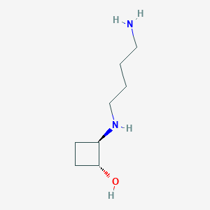 molecular formula C8H18N2O B1485625 trans-2-[(4-Aminobutyl)amino]cyclobutan-1-ol CAS No. 2165581-58-6