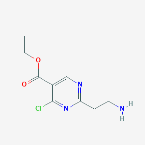 2-[4-Chloro-5-(ethoxycarbonyl)pyrimidin-2-YL]ethanamine