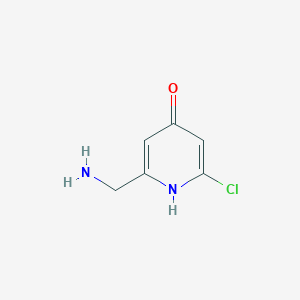 2-(Aminomethyl)-6-chloropyridin-4-OL