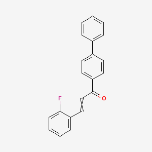 3-(2-Fluorophenyl)-1-(4-phenylphenyl)prop-2-en-1-one