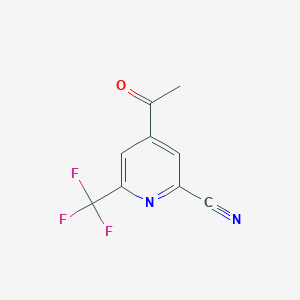 4-Acetyl-6-(trifluoromethyl)pyridine-2-carbonitrile