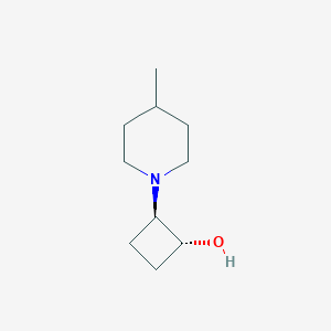 trans-2-(4-Methylpiperidin-1-yl)cyclobutan-1-ol