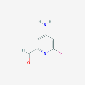 4-Amino-6-fluoropicolinaldehyde