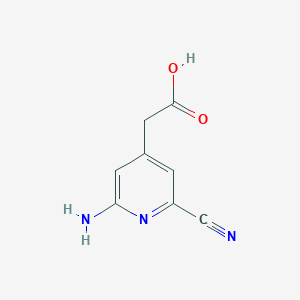 (2-Amino-6-cyanopyridin-4-YL)acetic acid