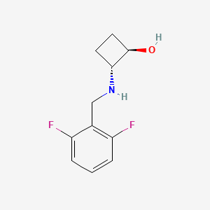 trans-2-{[(2,6-Difluorophenyl)methyl]amino}cyclobutan-1-ol