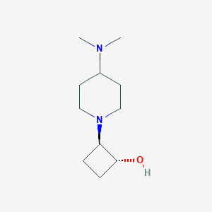 trans-2-[4-(Dimethylamino)piperidin-1-yl]cyclobutan-1-ol