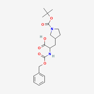 3-(2-Benzyloxycarbonylamino-2-carboxy-ethyl)-pyrrolidine-1-carboxylic acid tert-butyl ester