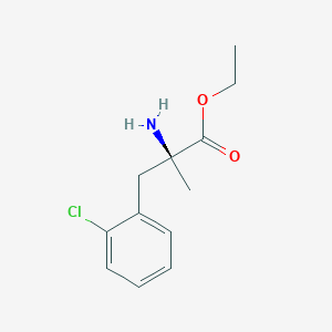 (S)-Ethyl 2-amino-3-(2-chlorophenyl)-2-methylpropanoate