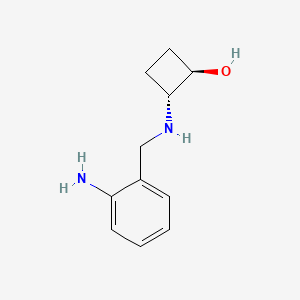trans-2-{[(2-Aminophenyl)methyl]amino}cyclobutan-1-ol