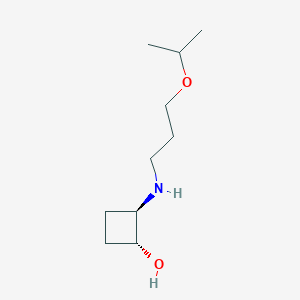 trans-2-{[3-(Propan-2-yloxy)propyl]amino}cyclobutan-1-ol