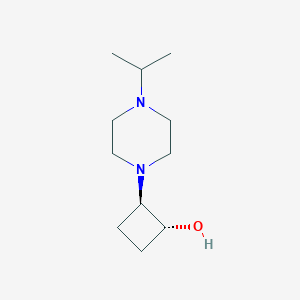 trans-2-[4-(Propan-2-yl)piperazin-1-yl]cyclobutan-1-ol
