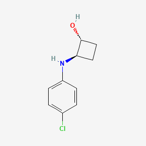 trans-2-[(4-Chlorophenyl)amino]cyclobutan-1-ol