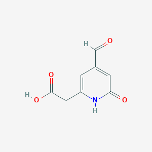 (4-Formyl-6-hydroxypyridin-2-YL)acetic acid