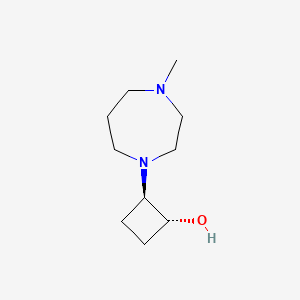 trans-2-(4-Methyl-1,4-diazepan-1-yl)cyclobutan-1-ol